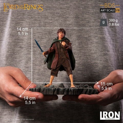 Statuette Iron Studios - Lord Of The Rings - Frodo Baggins Deluxe Art 1/10